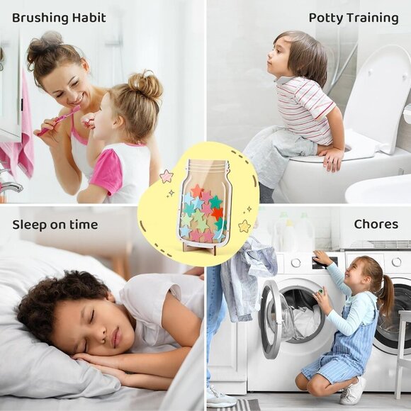 Reward Jar Magnetic, Star Jar Reward System Magnetic Reward Jar for Classroom Bo - Picture 7 of 7